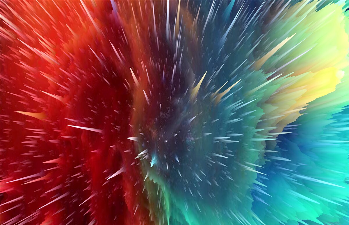Papier peint des taches de rouge et de bleu