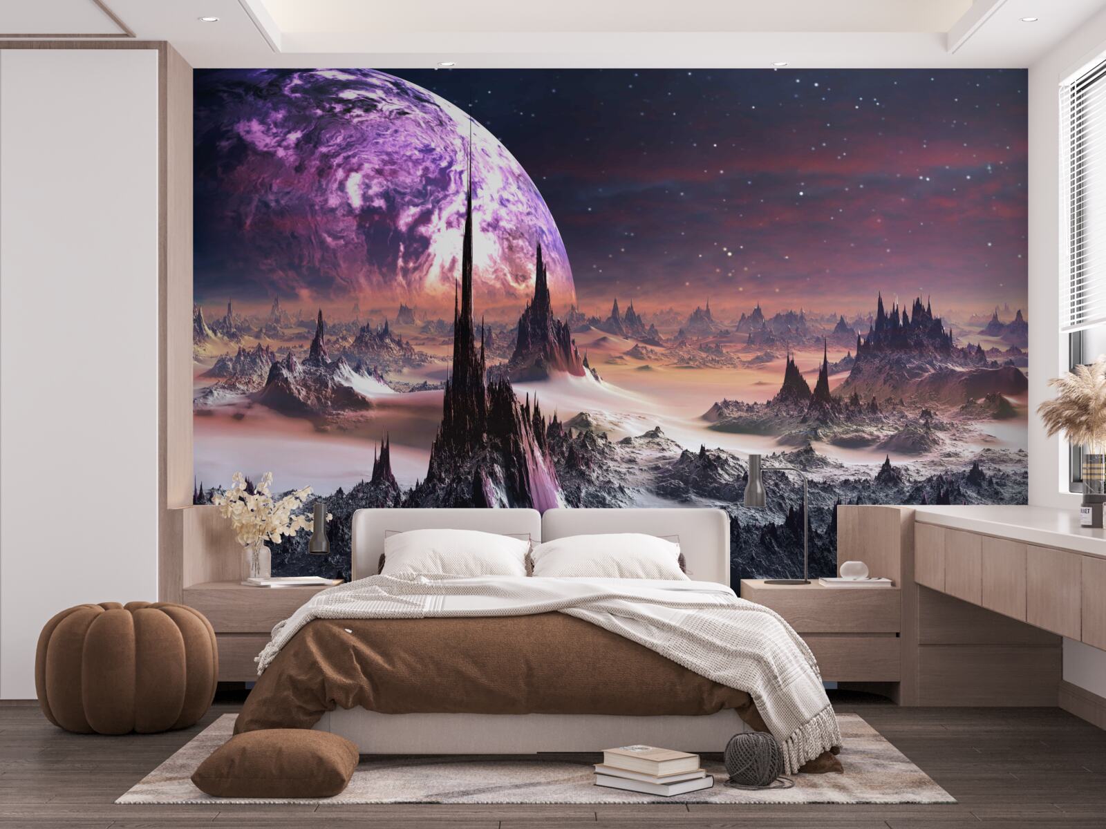 Papier peint paysage cosmique et univers