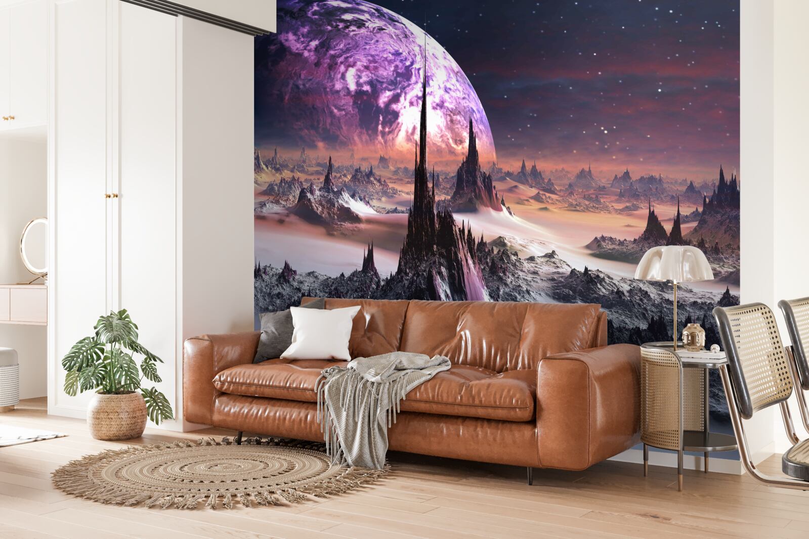 Papier peint paysage cosmique et univers