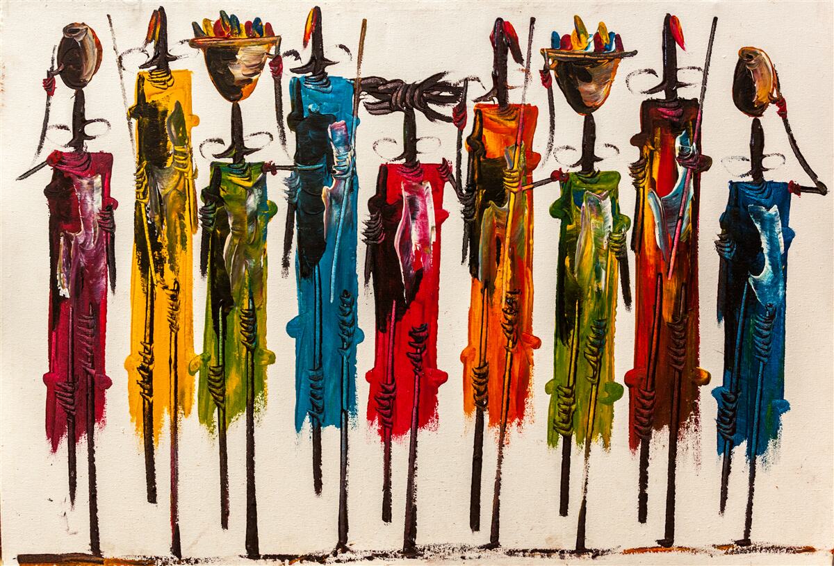 Papier peint tribu d'afrique