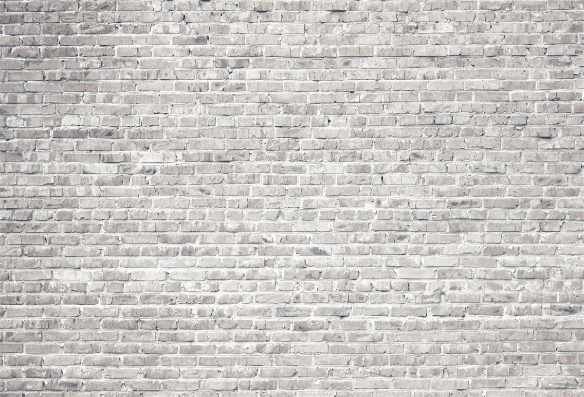 Papier peint mur en briques grises et blanches