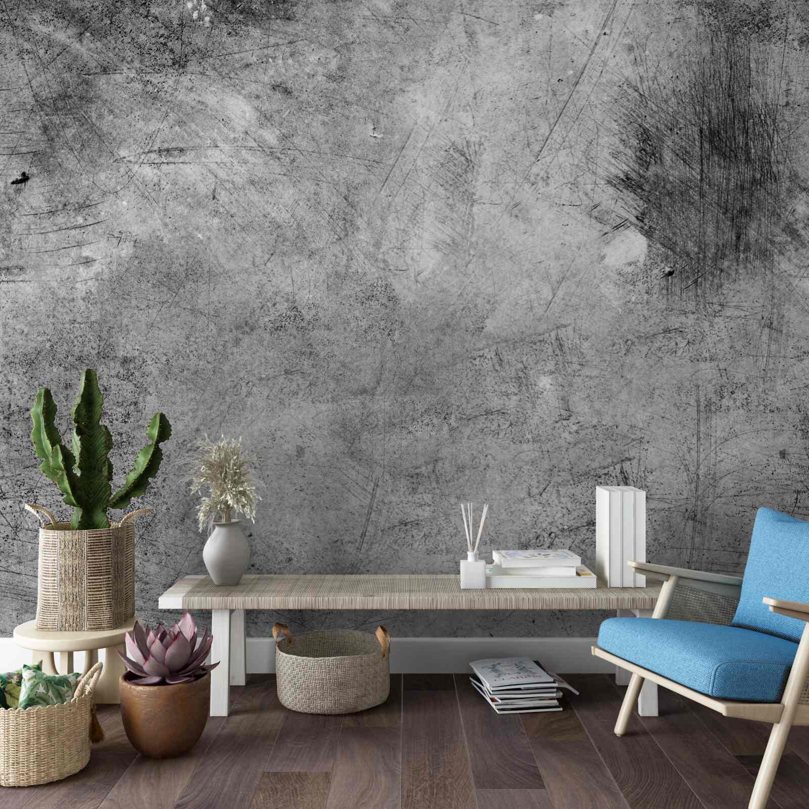 Papier peint mur gris avec rayures en gros plan