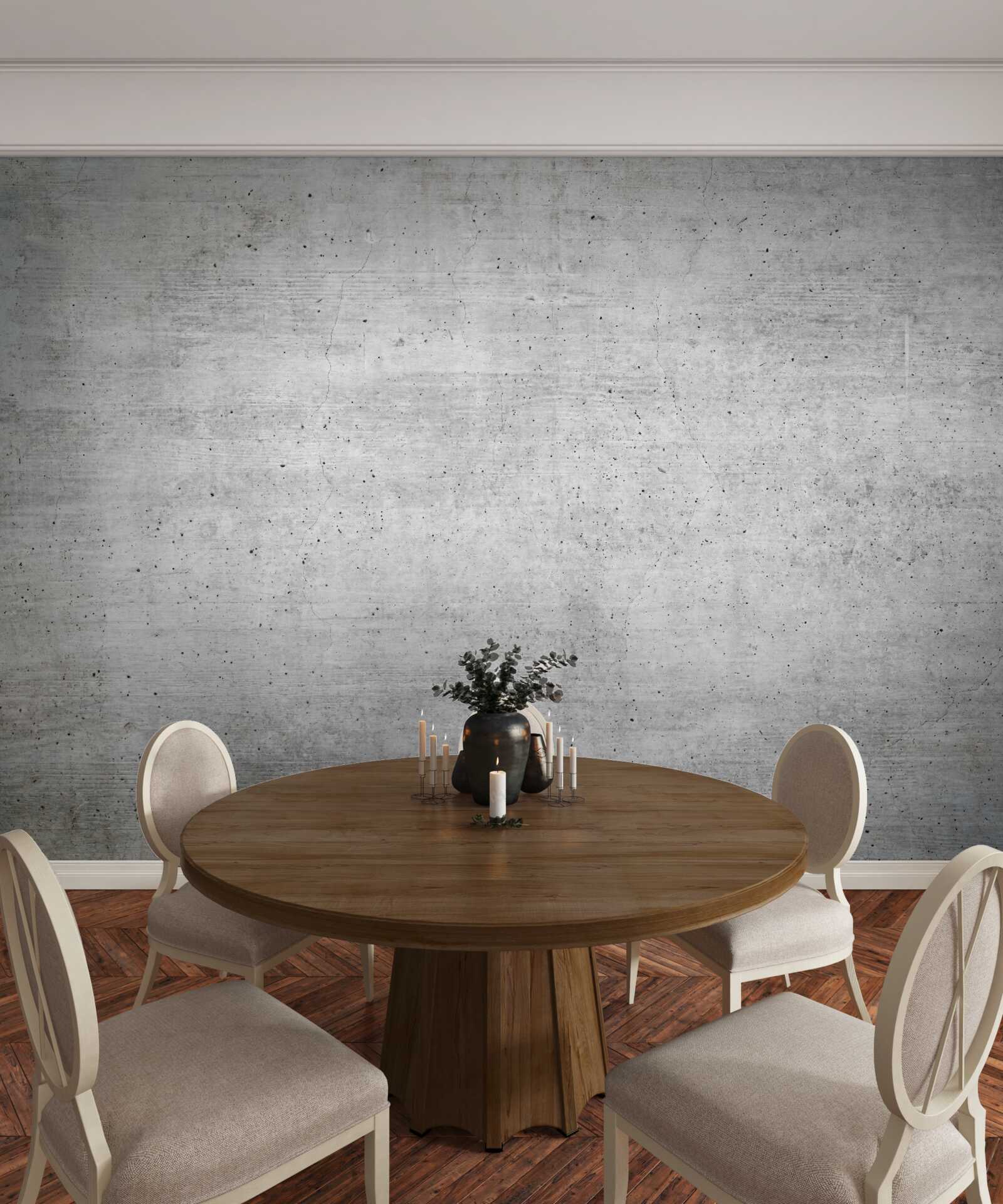 Papier peint texture grise enduite