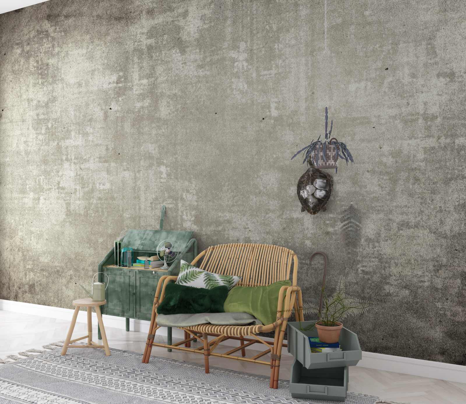 Papier peint fond de style antique, gris foncé