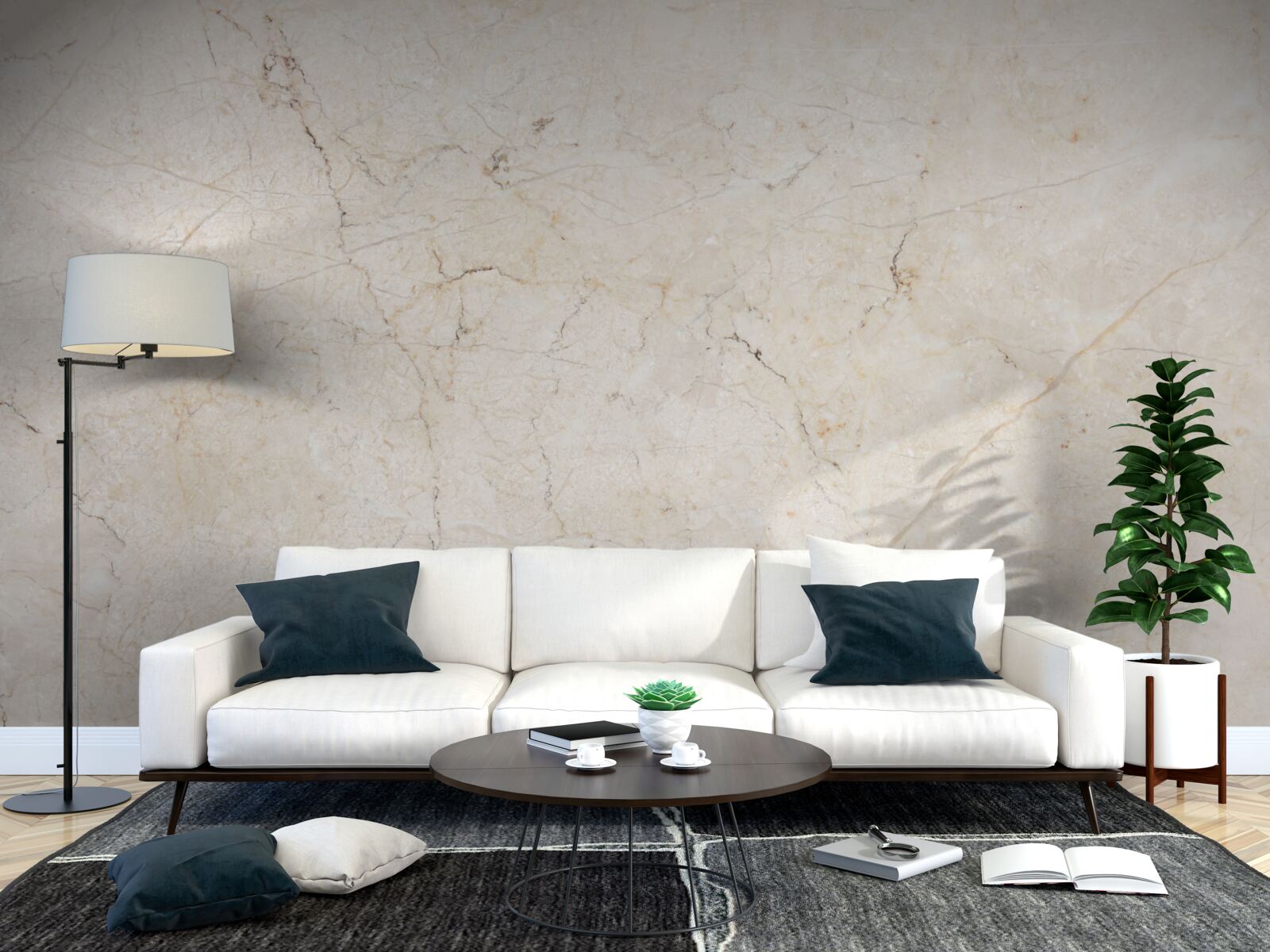 Papier peint fond de marbre beige
