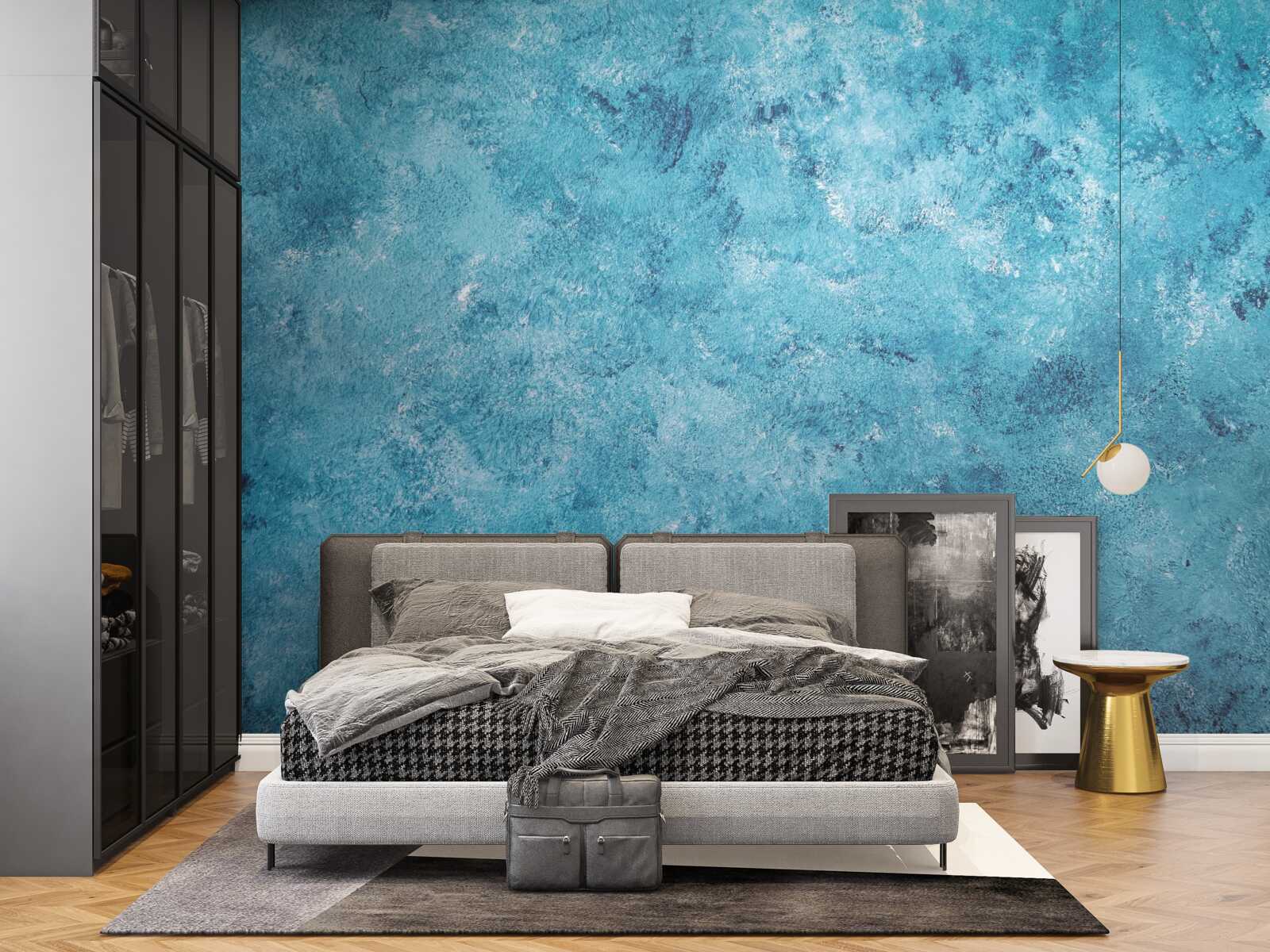 Papier peint vague conceptuelle de scintillement bleu