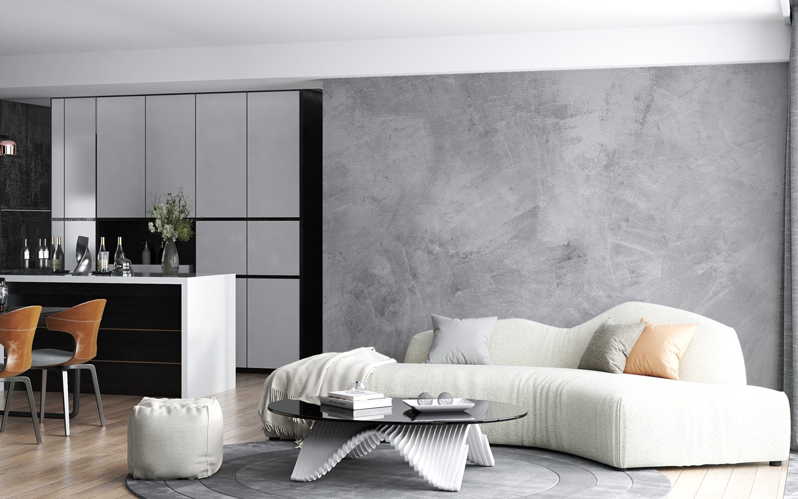 Papier peint Mur de style loft en plâtre