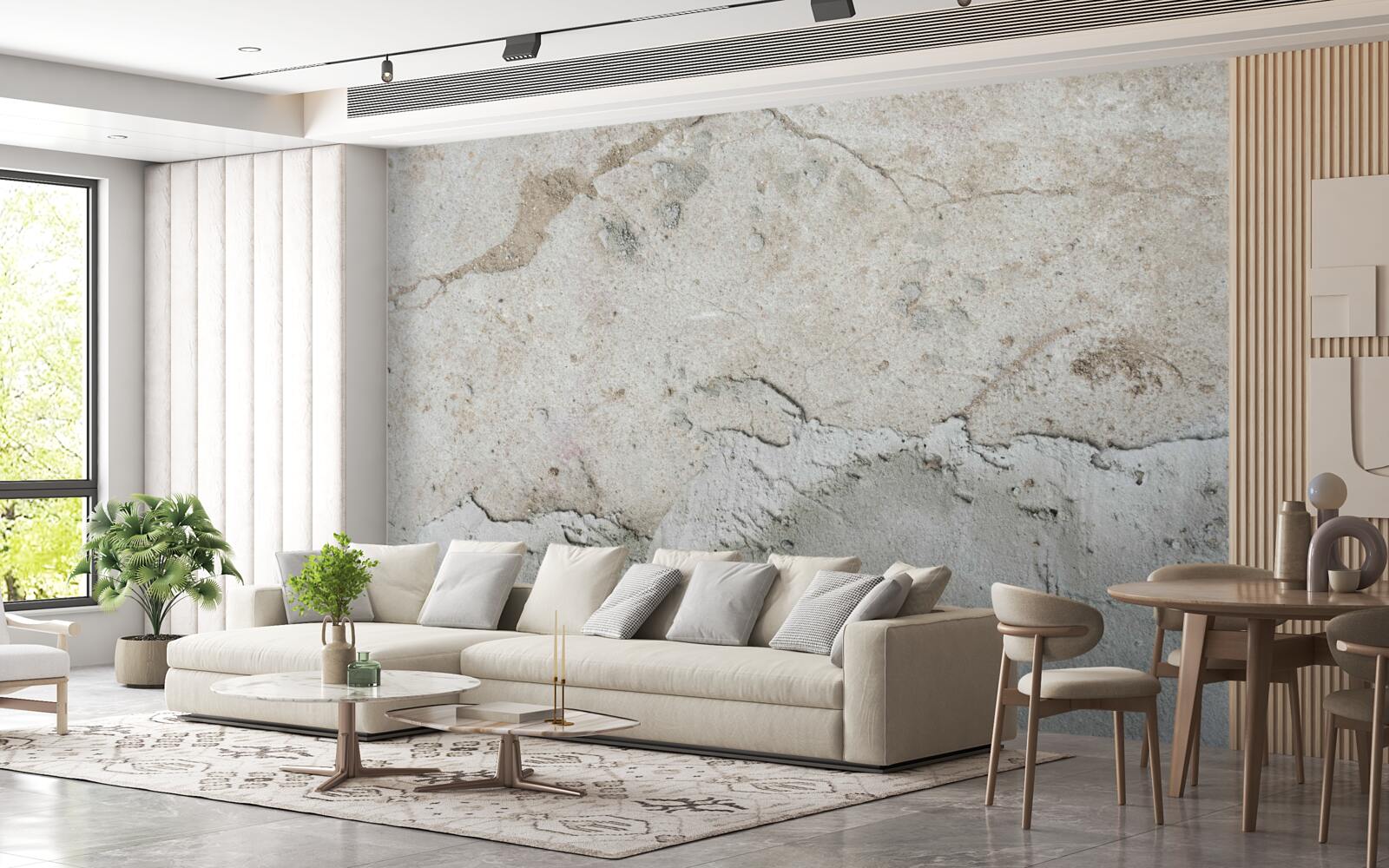 Papier peint mur en béton avec défauts