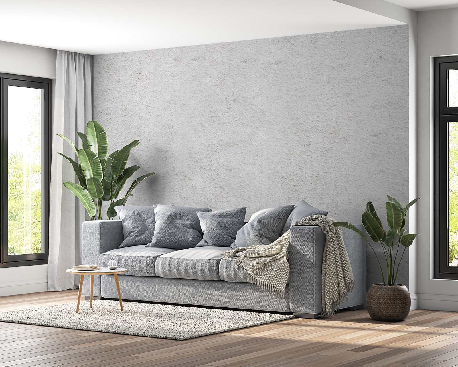 Papier peint ton gris clair