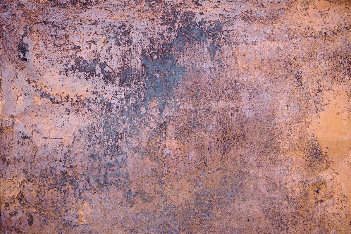 Papier peint vieille rouille sur le métal