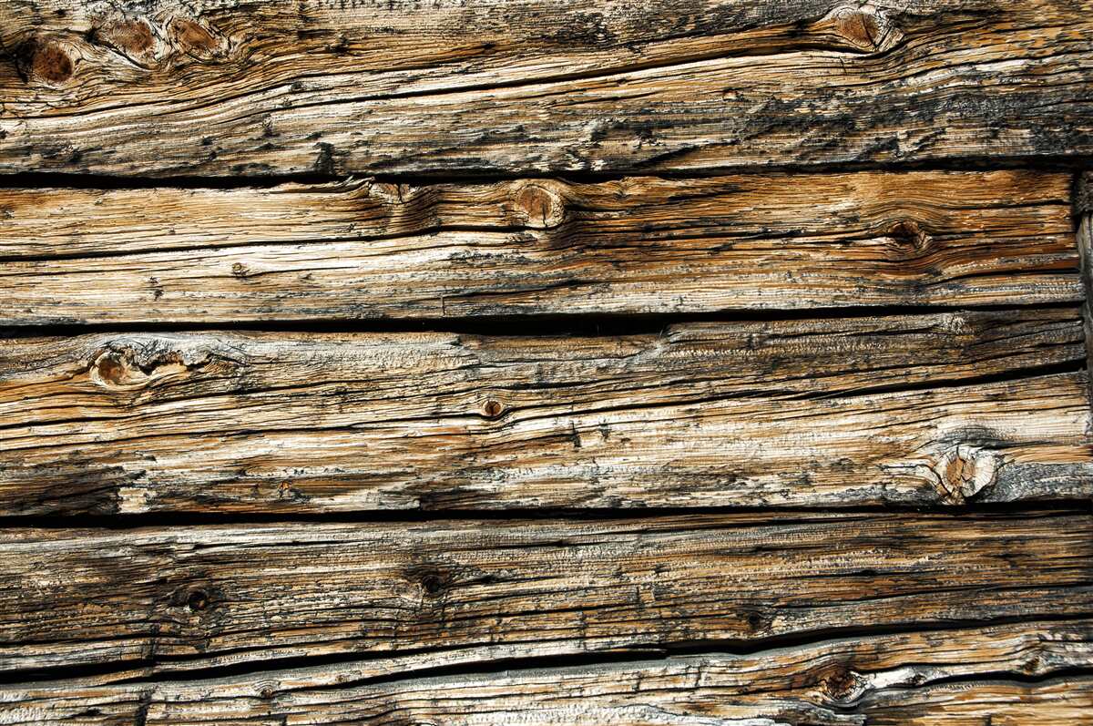Papier peint Planche en bois authentique de style rétro