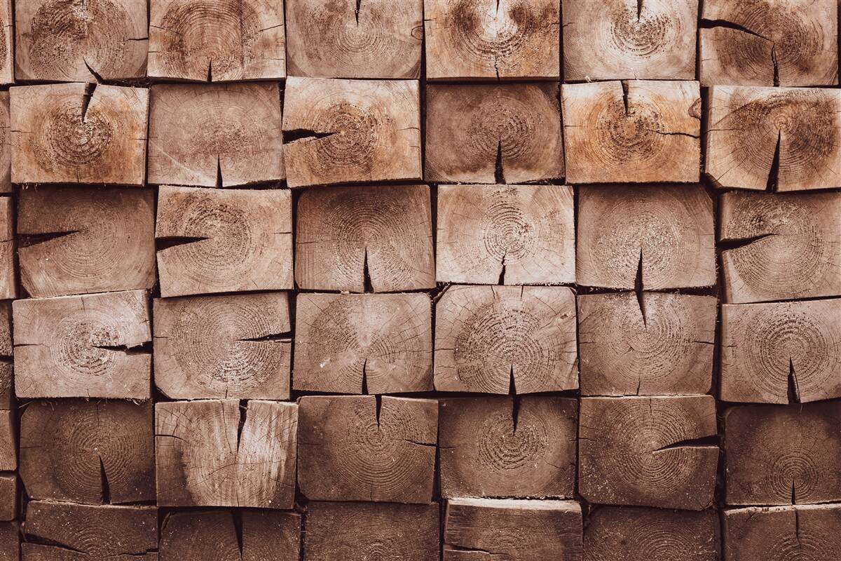 Papier peint pile de grumes