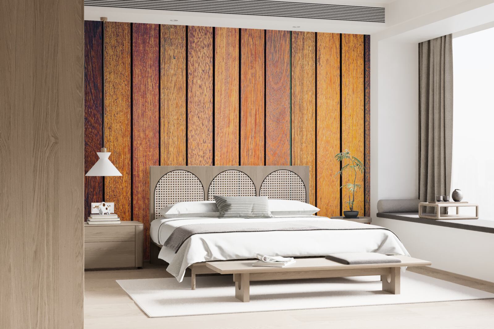 Papier peint textures de bois antique