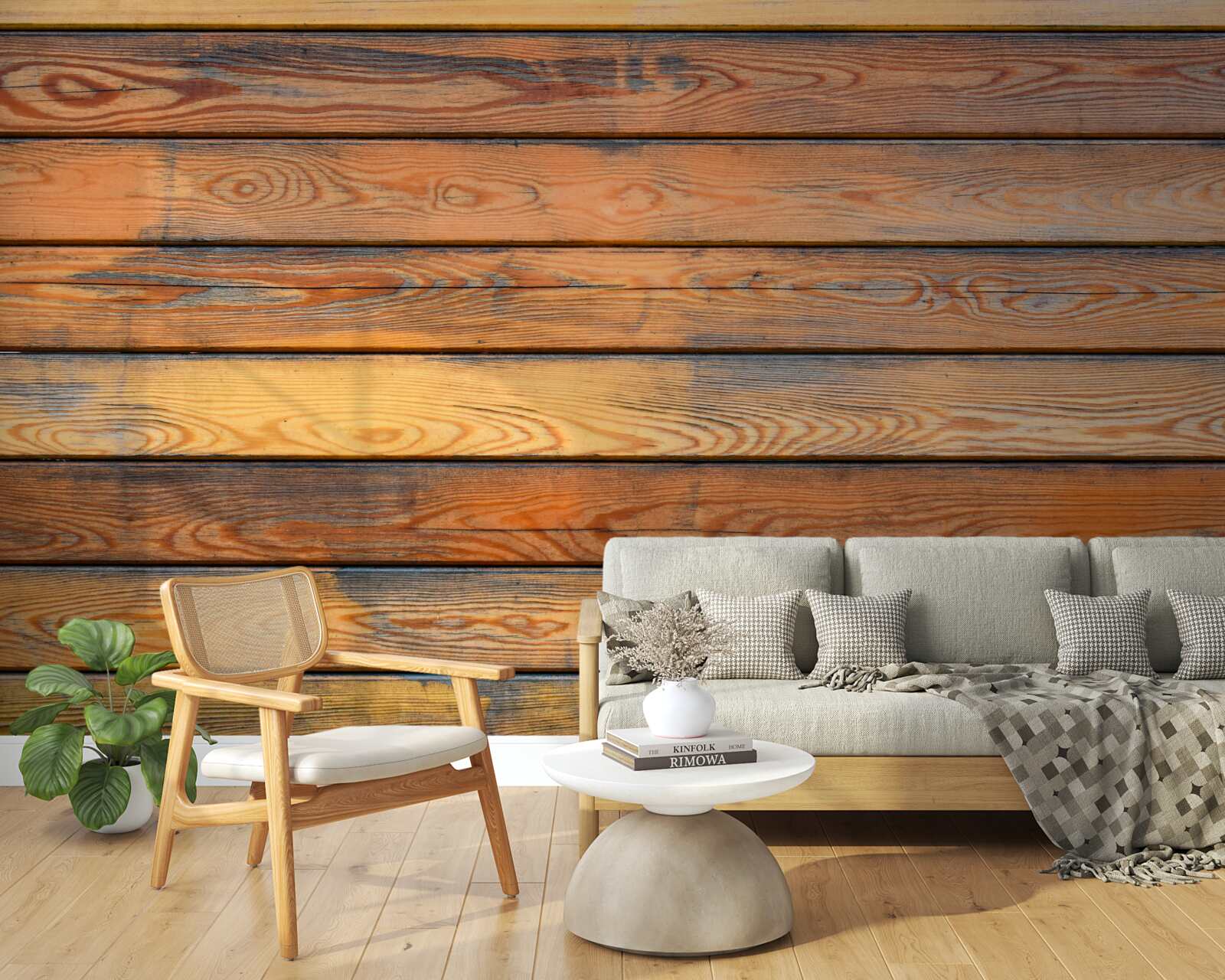 Papier peint planches de bois anciennes
