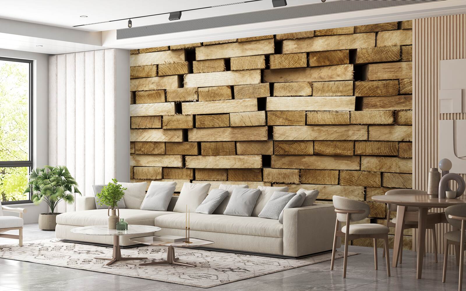 Papier peint mur de pavés