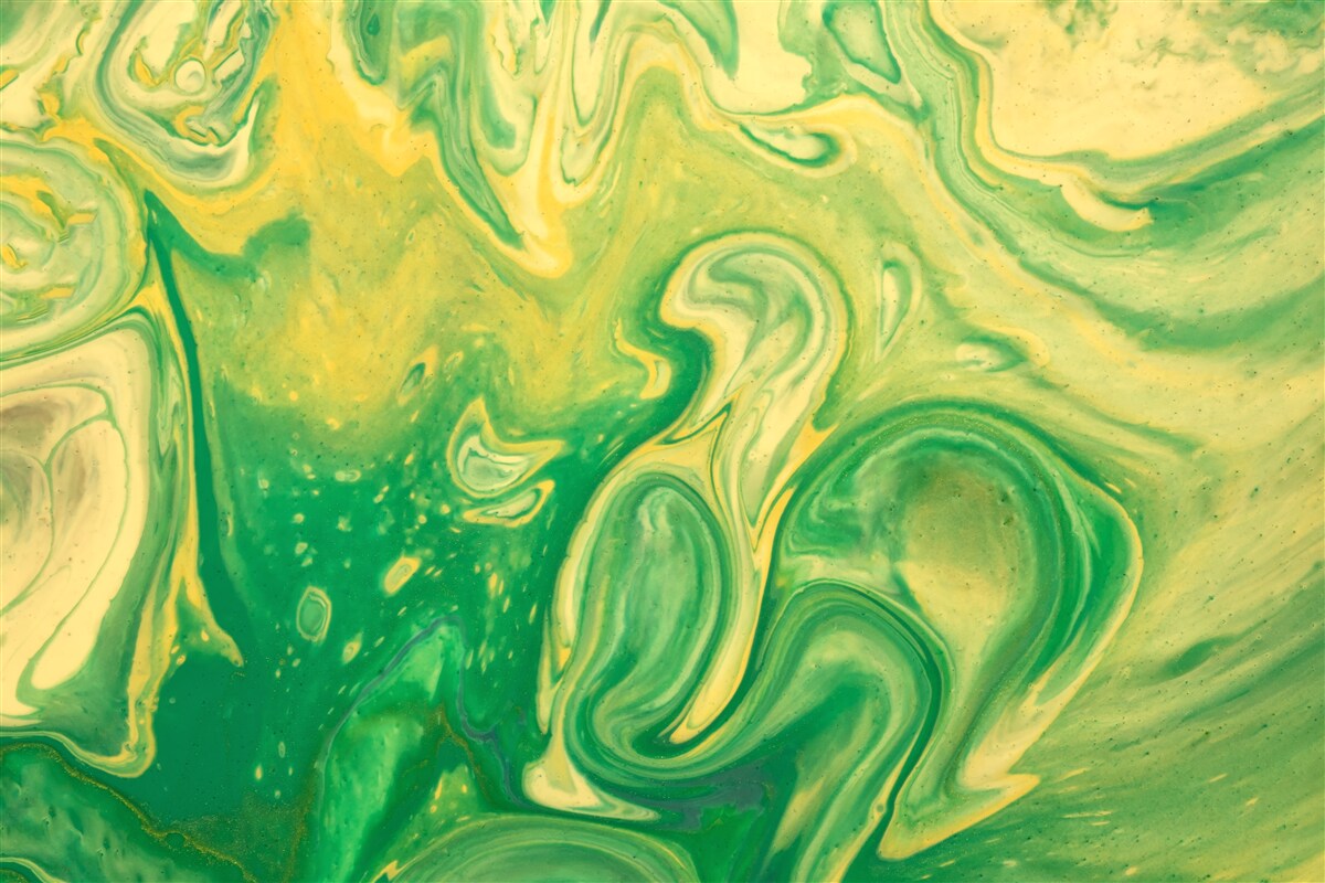 Papier peint des taches vert-jaune sur le fond