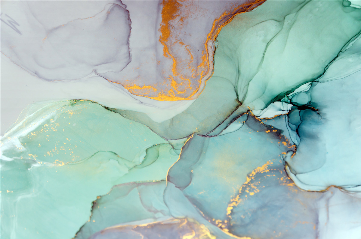 Papier peint teinte turquoise du dessin