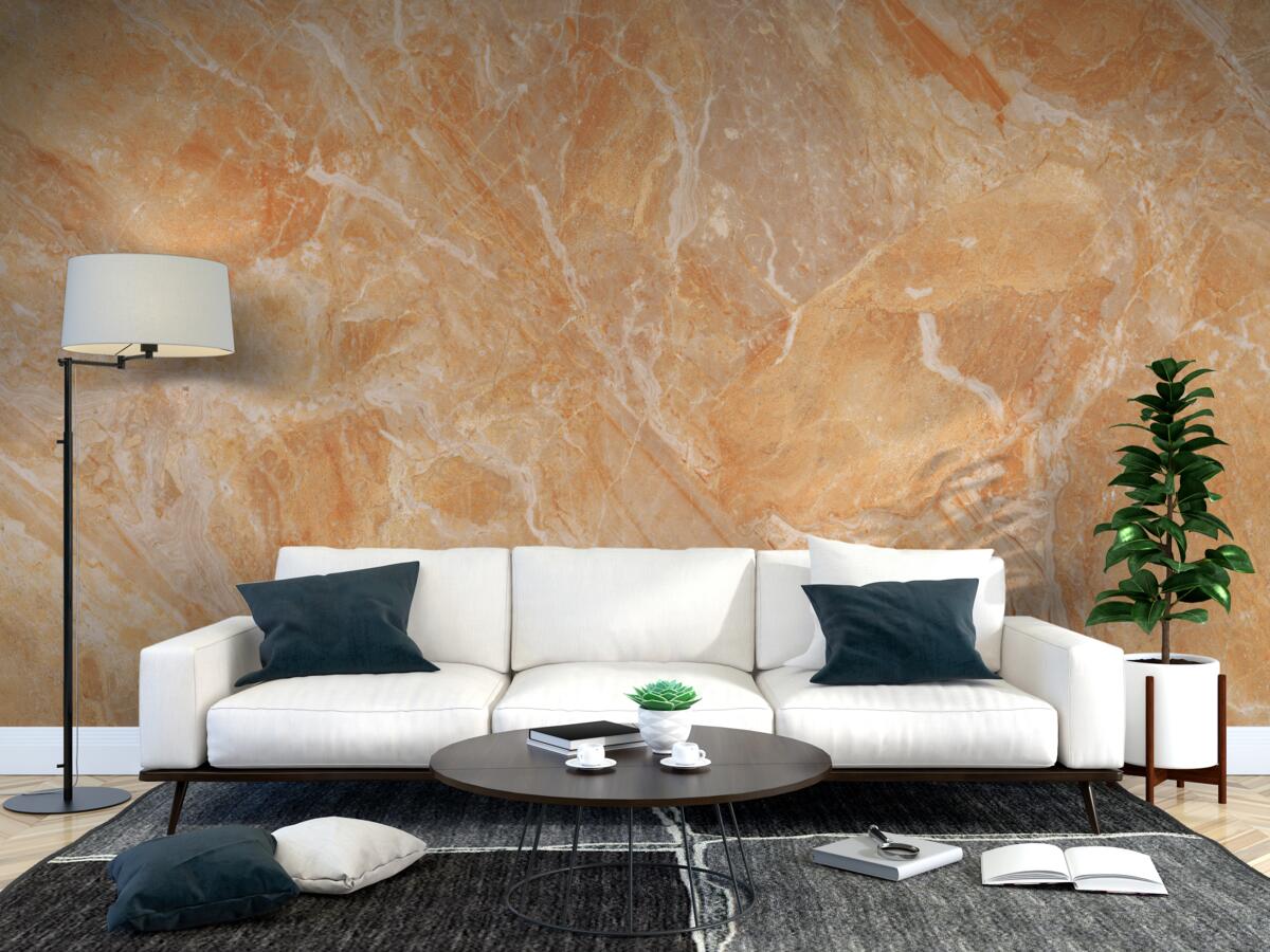 Papier peint fond en onyx dans les tons d'orange