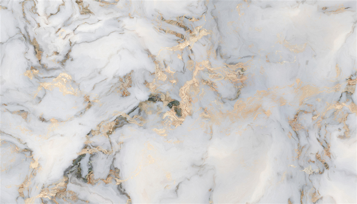 Papier peint marbre avec accent malachite