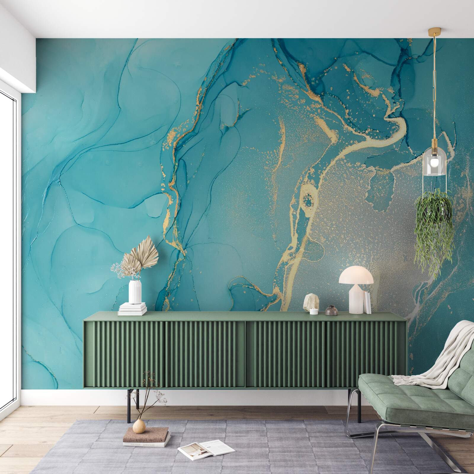 Papier peint fond de mer en marbre