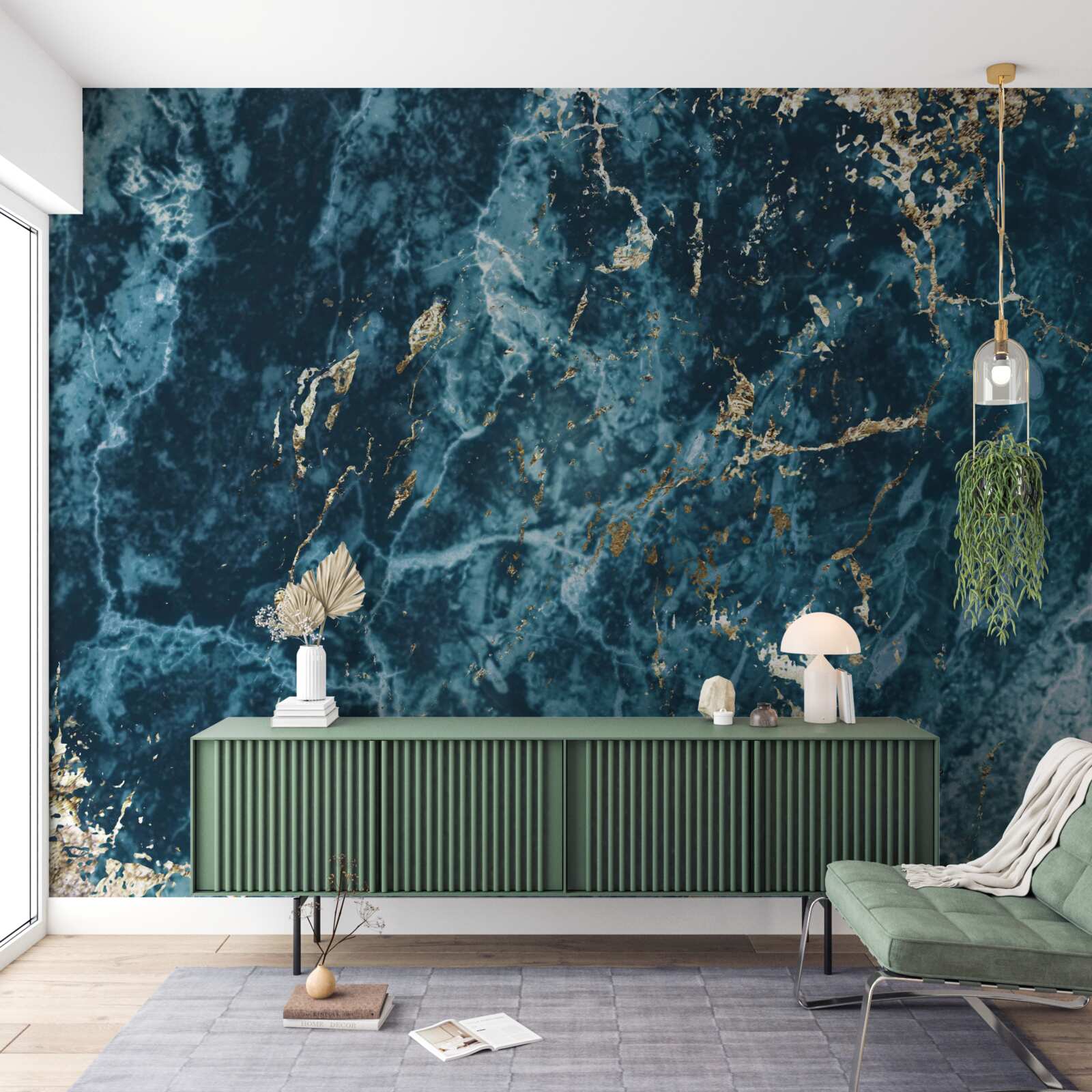 Papier peint fond abstrait de malachite