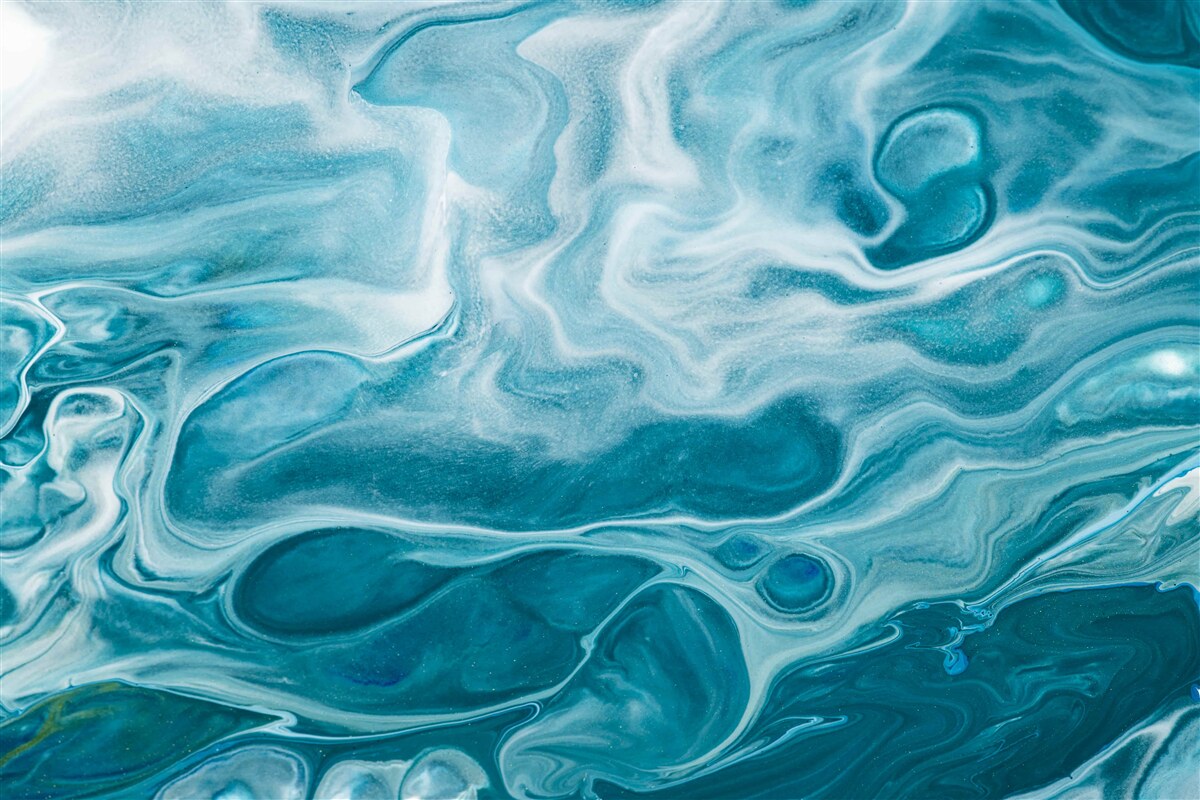 Papier peint subtile nuance turquoise du marbre