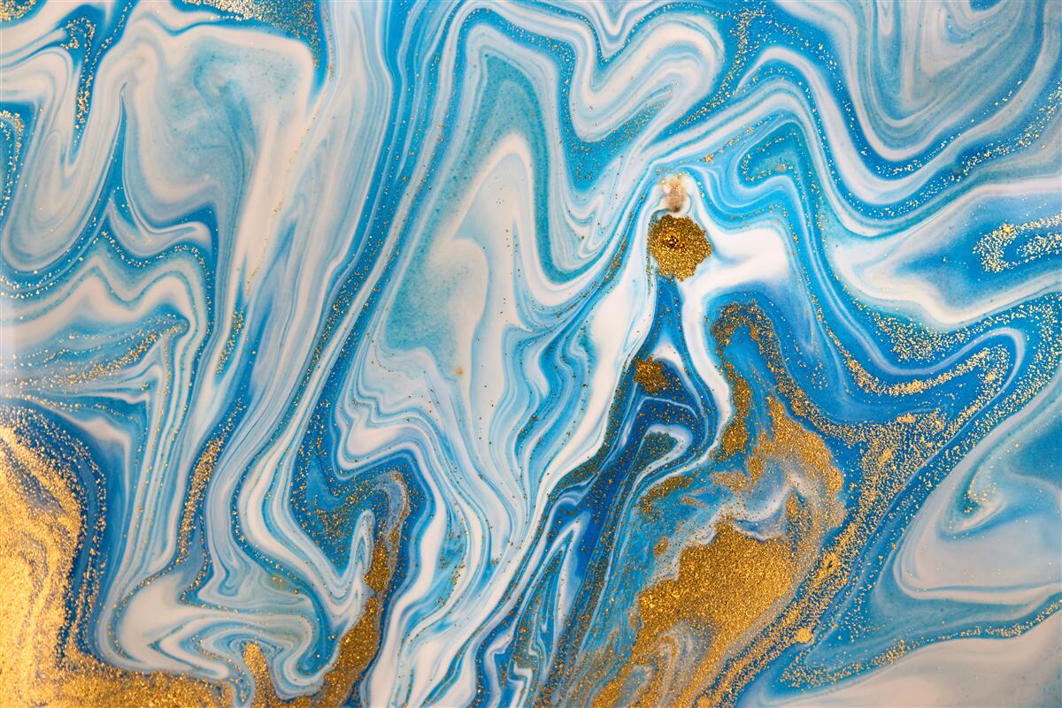 Papier peint le sable bleu sous une forme abstraite