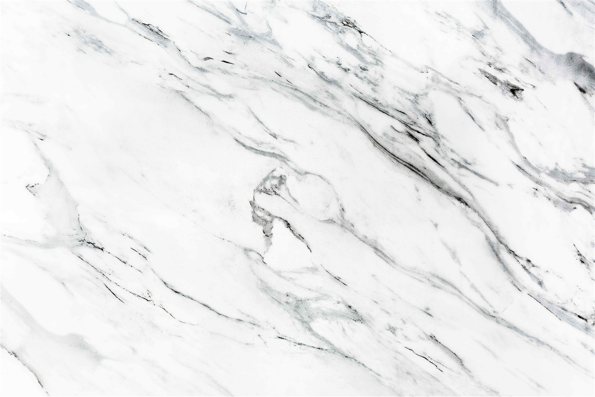 Papier peint marbre blanc avec stries grises