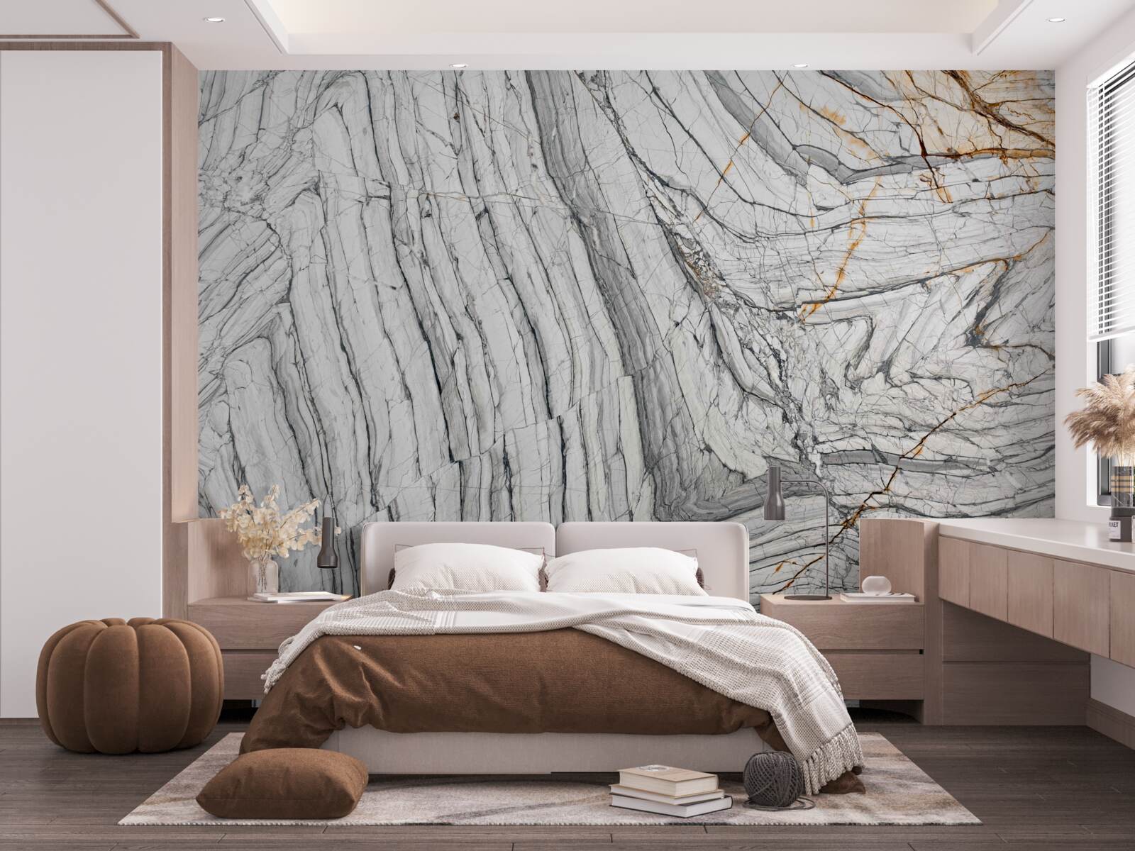 Papier peint l'alliage contient du quartzite