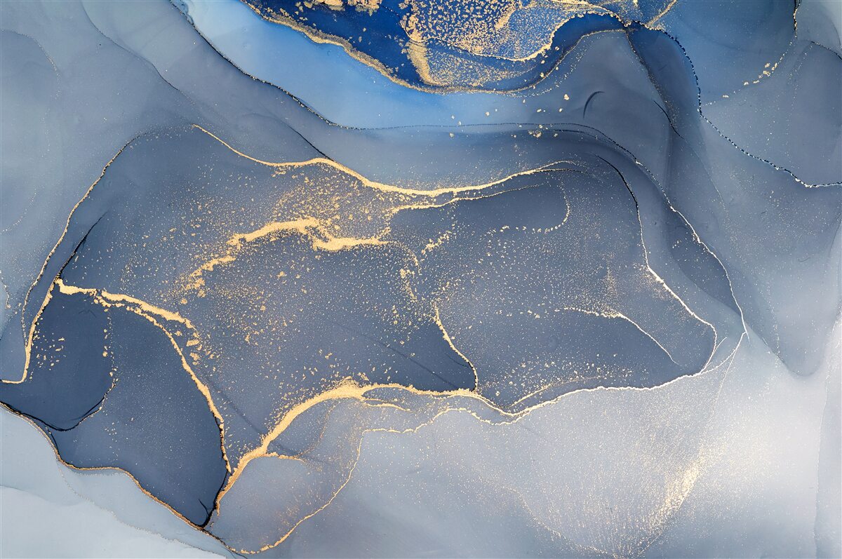 Papier peint mer de pierre gris-bleu