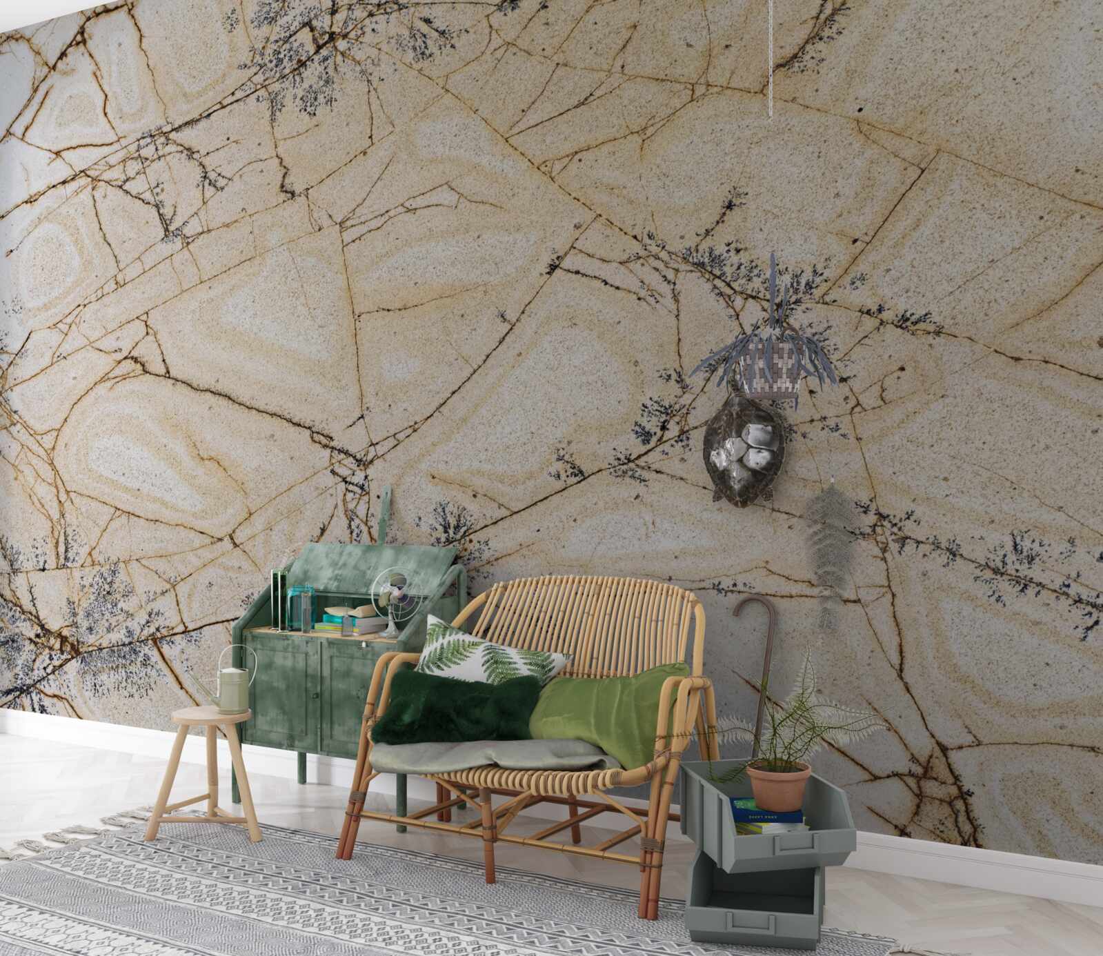 Papier peint la beauté du quartzite clair
