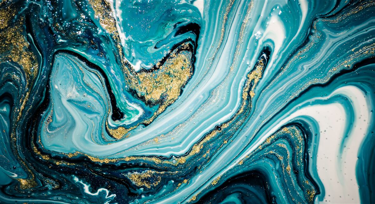 Papier peint l'étendue luxuriante de la mer profonde