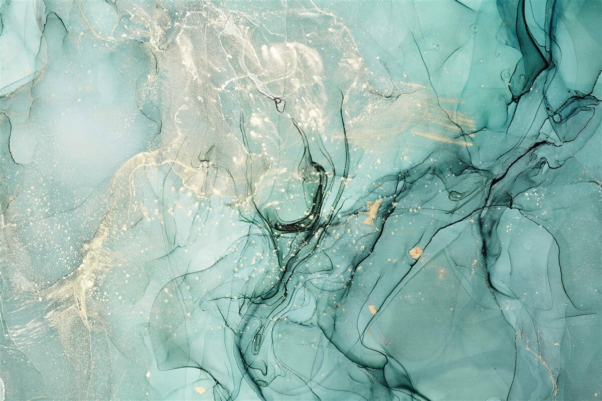 Papier peint vert et blanc en libre circulation