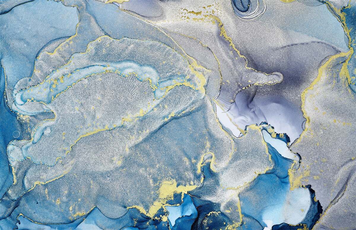 Papier peint océan bleu en abstraction