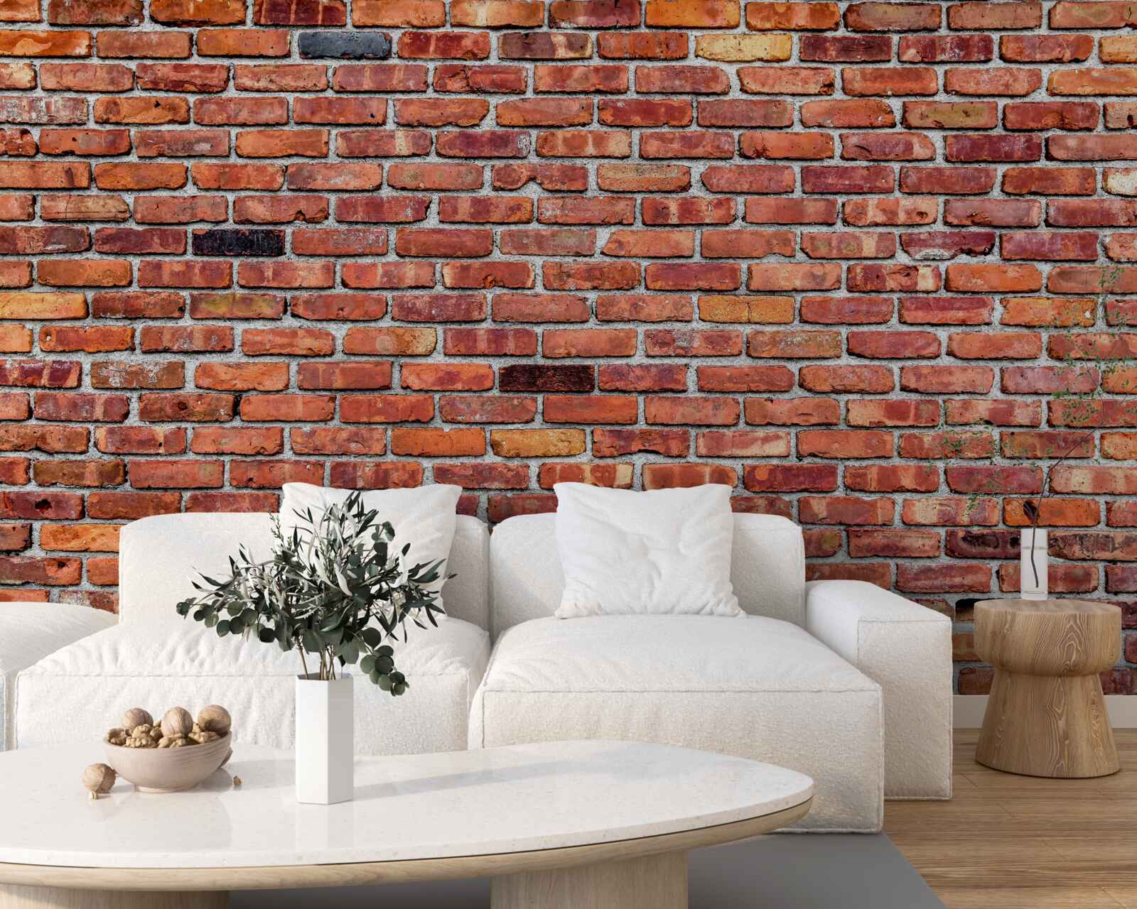 Papier peint Mur de briques anciennes