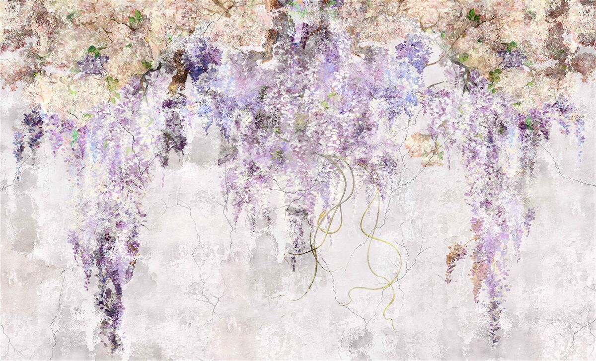 Papier peint les fleurs d'automne tombent