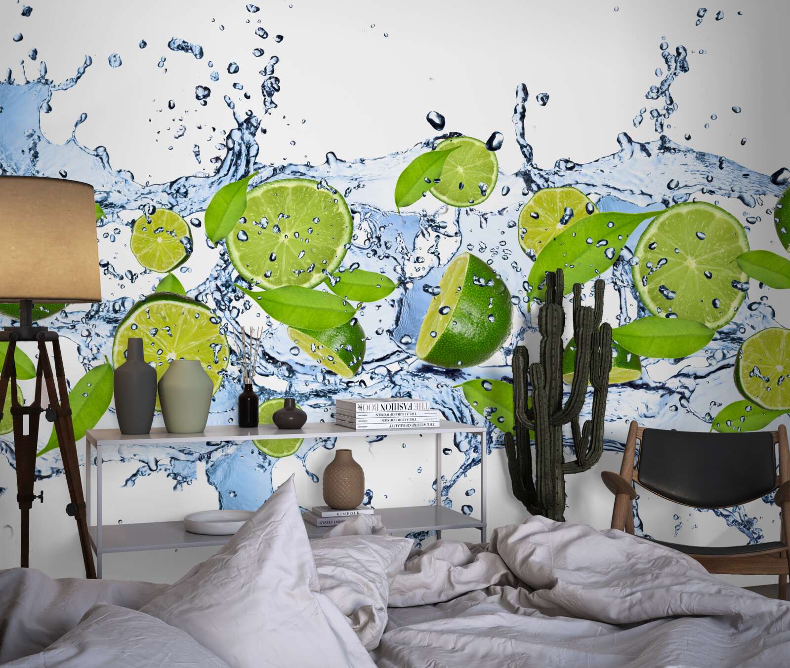 Papier peint eau de chaux