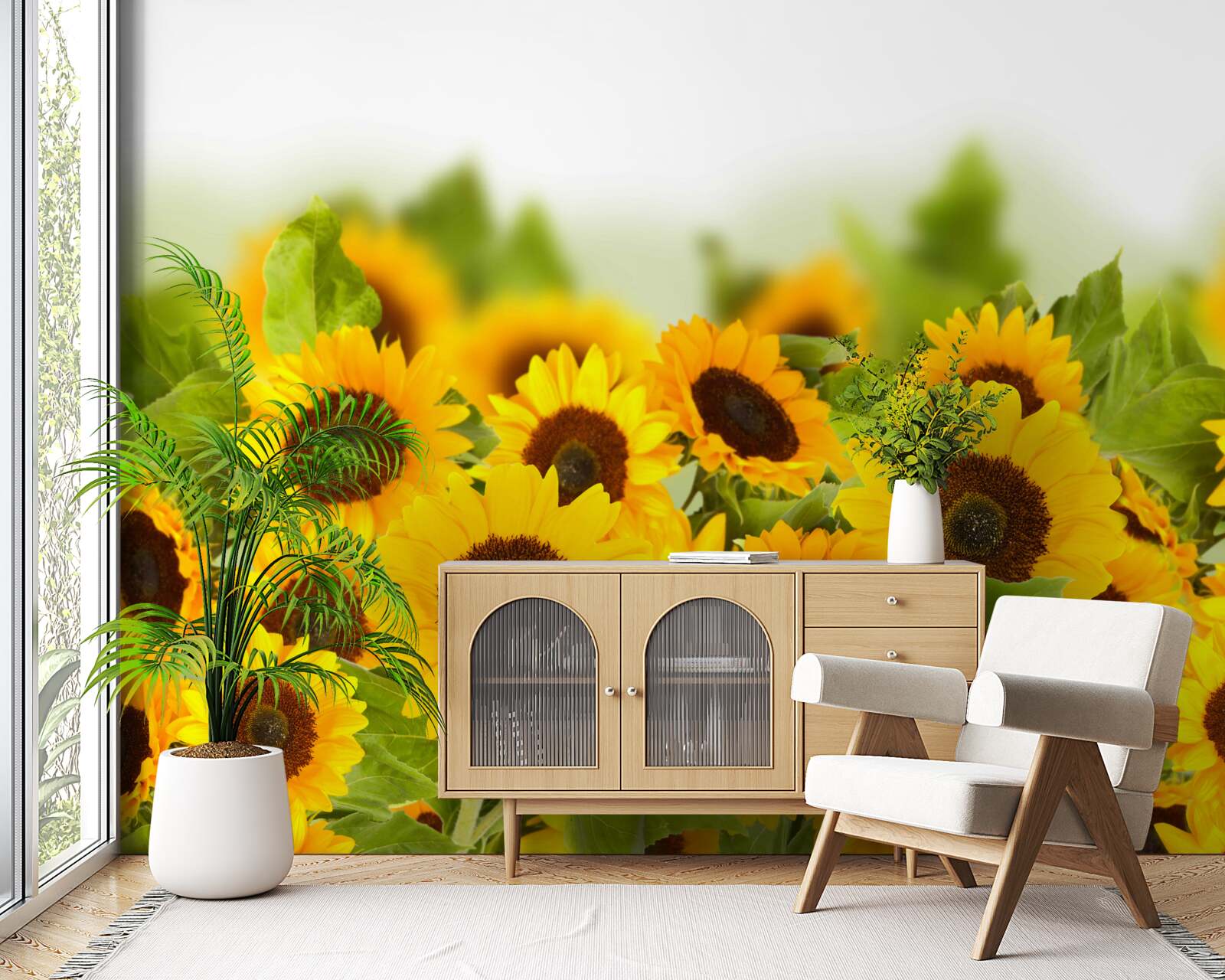 Papier peint il y a un nombre incroyable de tournesols