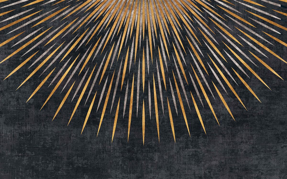 Papier peint rayons de soleil sur fond sombre