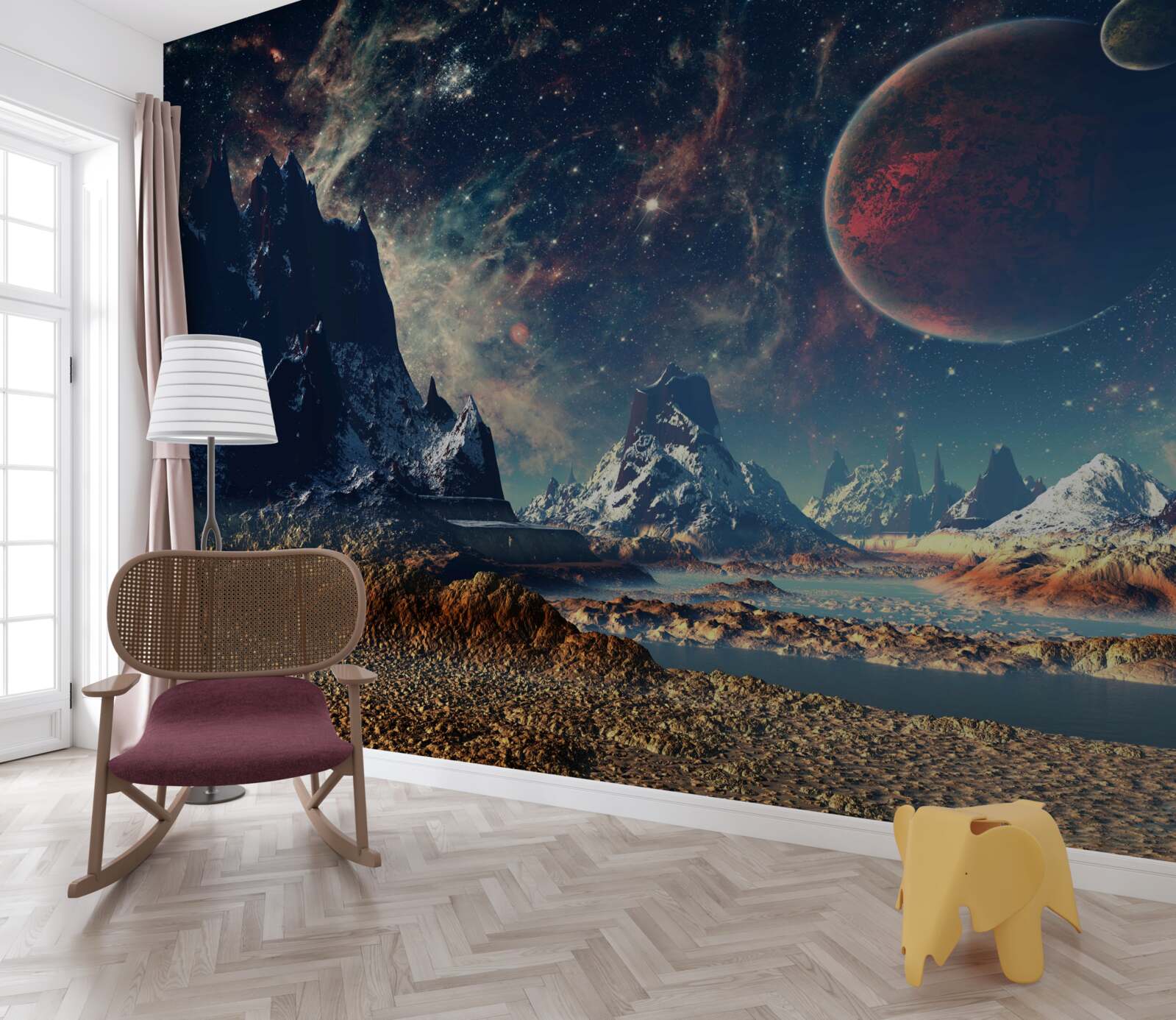 Papier peint planète inexplorée