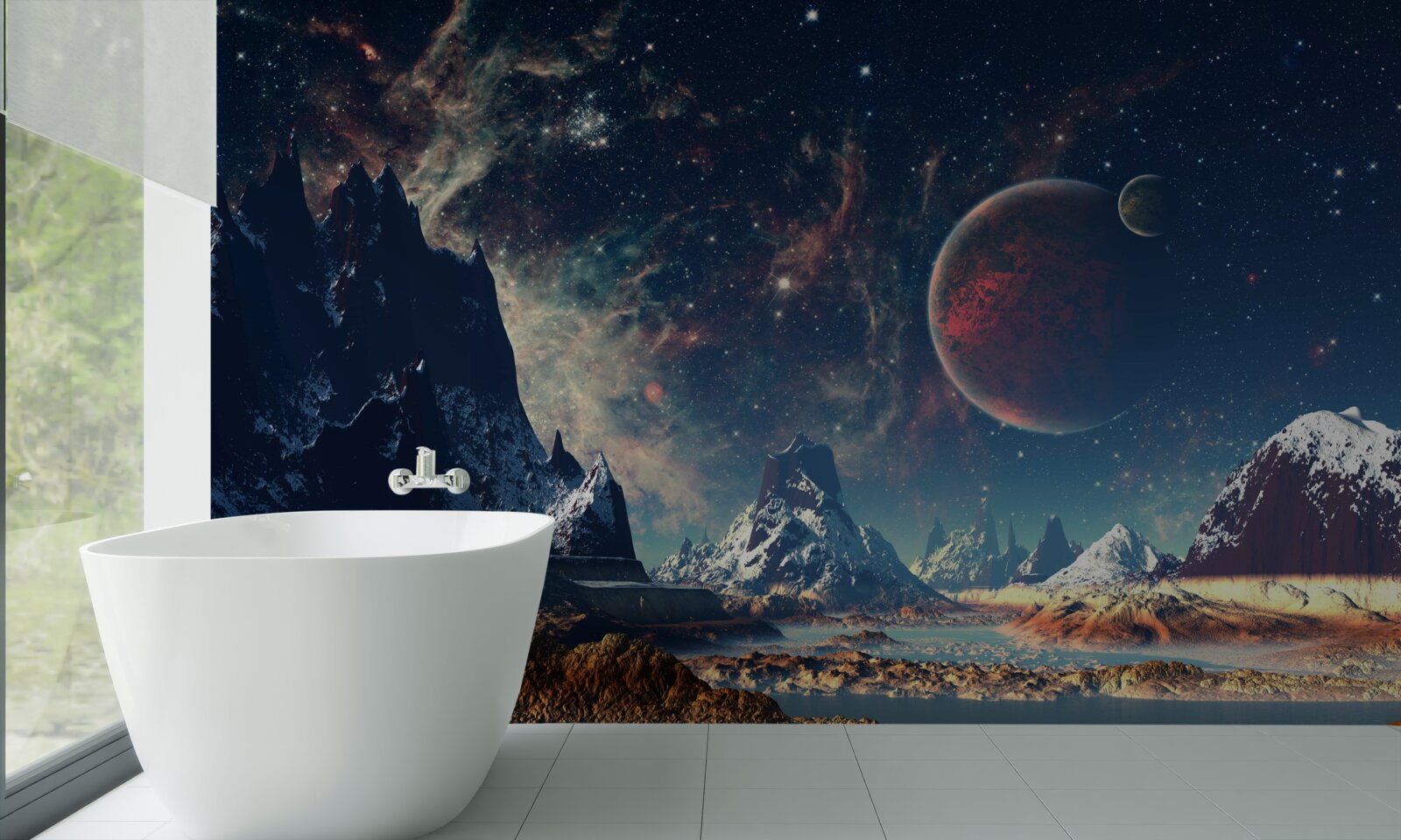 Papier peint planète inexplorée