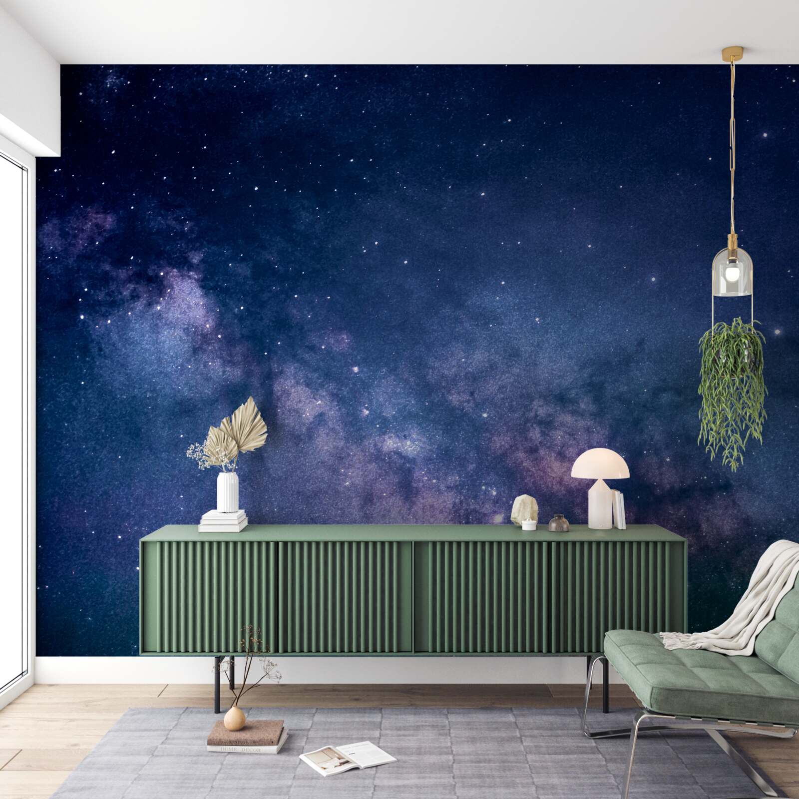 Papier peint galaxie céleste voie lactée