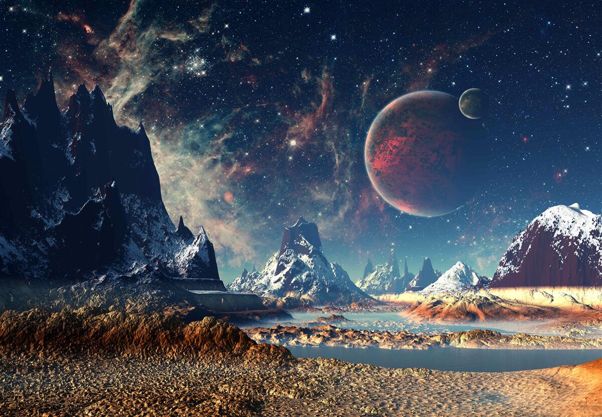 Papier peint la surface de la planète est fantastique