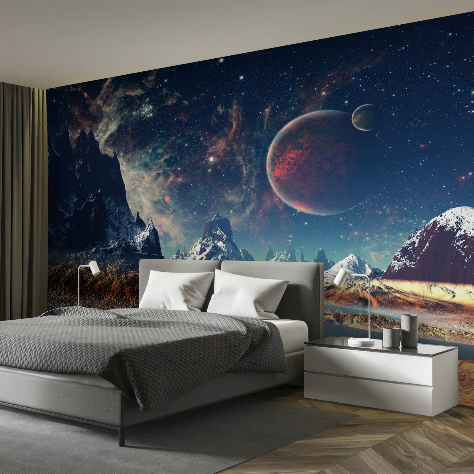 Papier peint la surface de la planète est fantastique