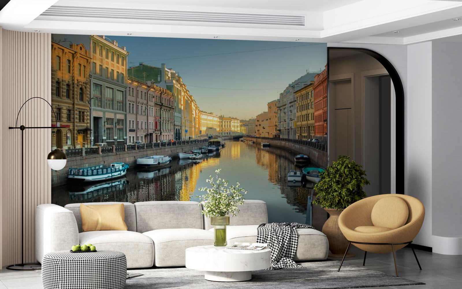 Papier peint le canal de sankt petersbourg est d'une grande beauté