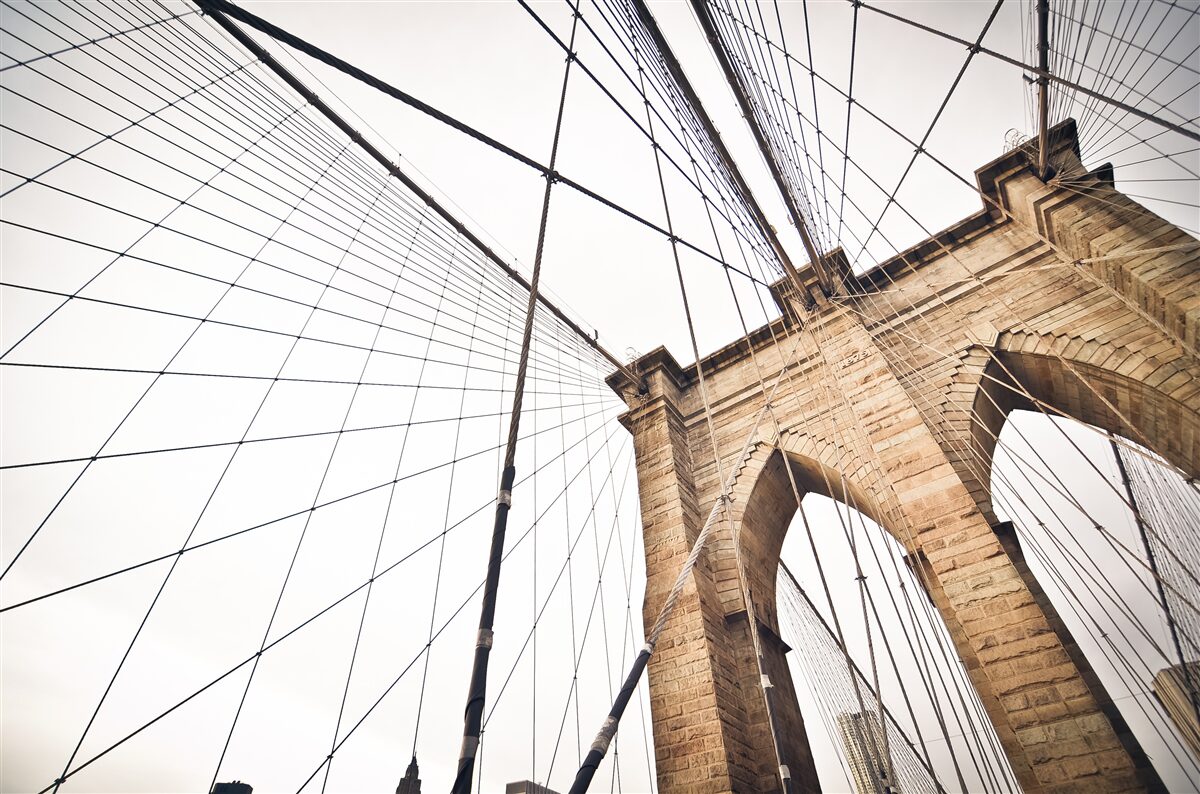 Papier peint le projet de pont de brooklyn