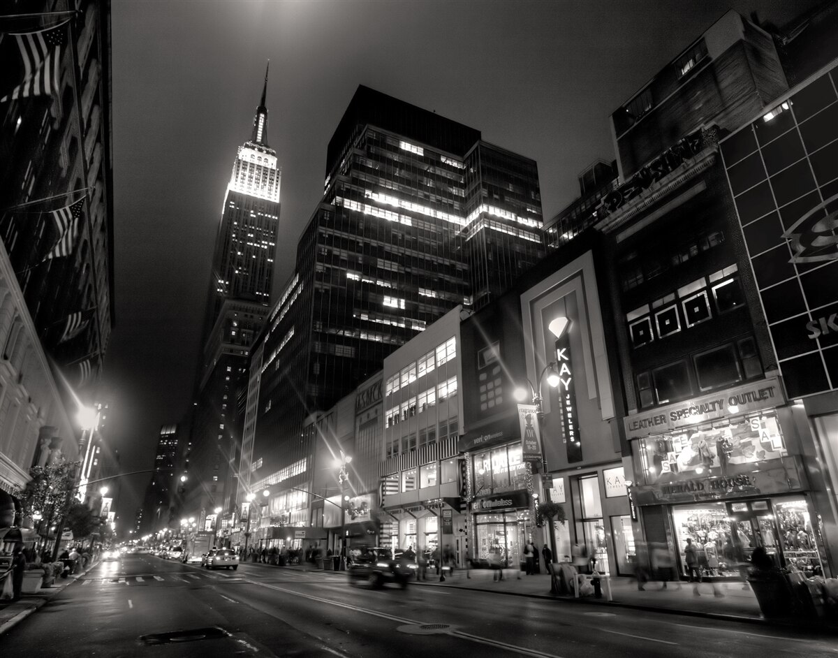 Papier peint megapolis avenue w nocy