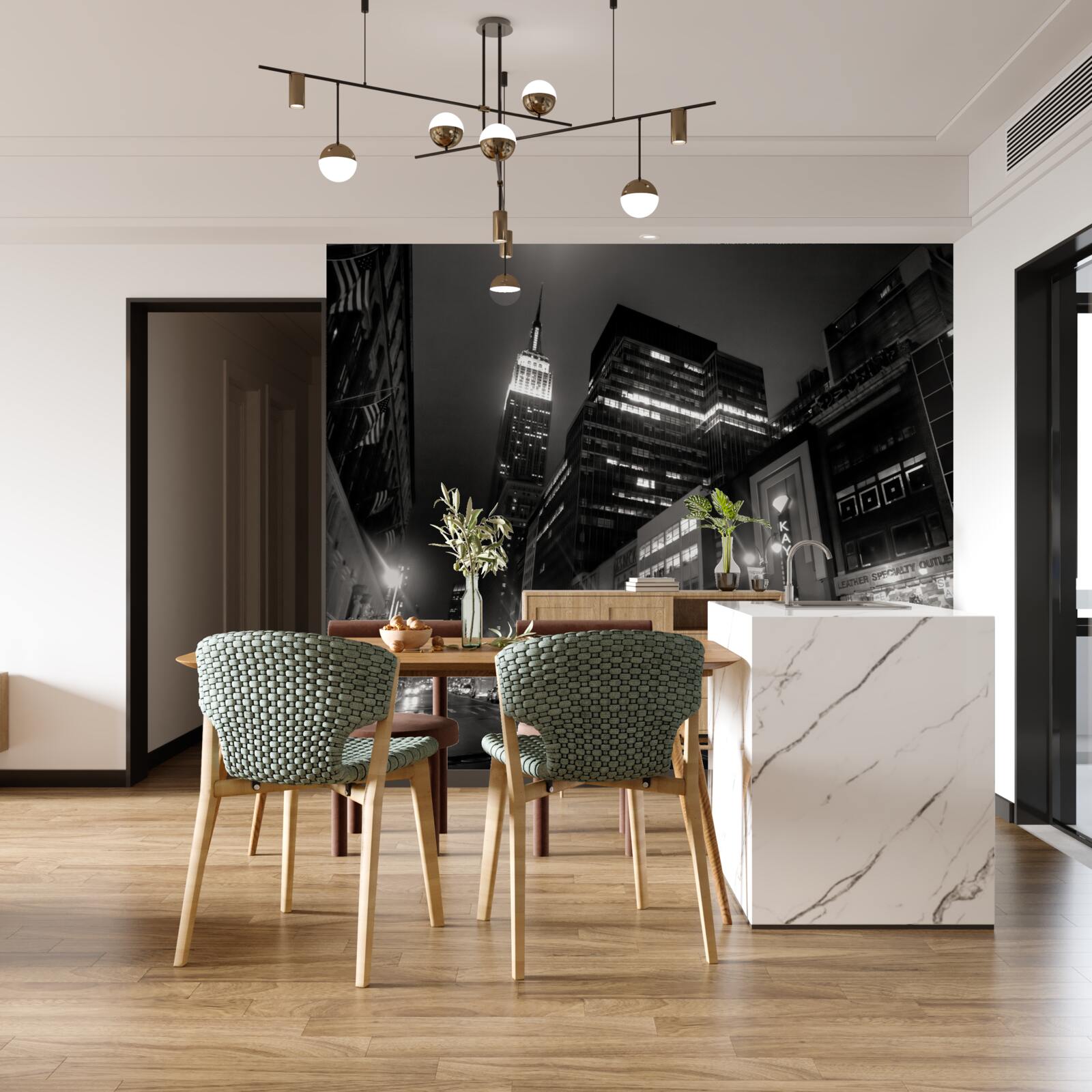 Papier peint megapolis avenue w nocy