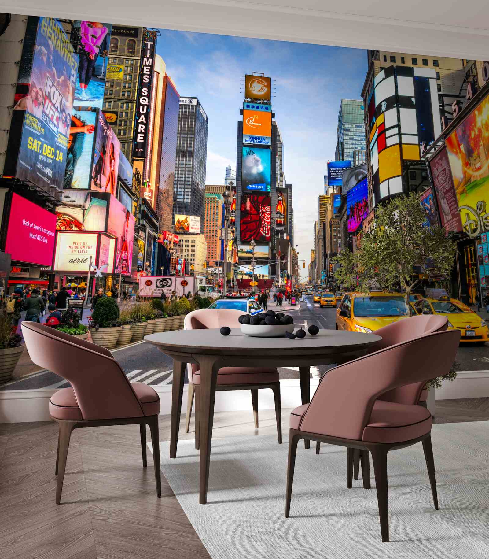 Papier peint rue active times square