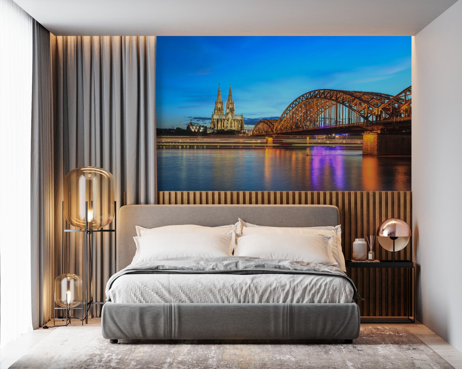 Papier peint le pont hohenzollern est situé dans la colonie de